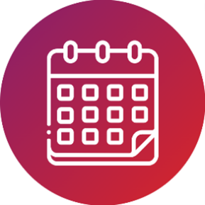 Une icône d’un calendrier